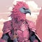 Anthropomorphic Pink Parrot God - Dnd 5e Artwork