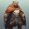 Anthropomorphic Rust Bear God: Dnd 5e Illustration In Cliff Chiang Style