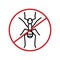 Anti ant sign. Insect protection icon. Vector illustration