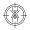 Anti ant sign. Insect protection icon. Vector illustration