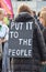 An anti Brexit demonstrator / protester in London on October 19 2019