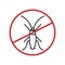 Anti cockroach sign, icon. Editable vector illustration