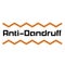 ANTI-DANDRUFF sign on white background