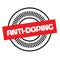 ANTI-DOPING stamp on white background