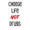 Anti drug motivational poster. Danger narcotic and marijuana, warning marijuana