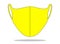 Anti-Dust Yellow Face Mask Fabric Vector For Running