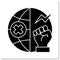 Anti globalism glyph icon