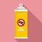 Anti insects spray icon, flat style