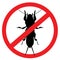 Anti  mole cricket symbol vector