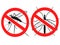 Anti Mosquitoes sign,vector