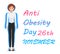 Anti-Obesity Day AOD is observed in various parts of world on November 26th