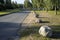 Anti parking stones in the Nallikari Beach, Oulu Finland