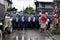 Anti-riot police personnel were on high alert around the rail station during the arrival of President Rodrigo R. Duterte to inaugu