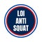 Anti squatting law symbol icon in France in French language