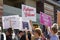 Anti-Trump Activists Protesting at Trump Rally in Phoenix