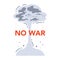 Anti war movement concept. Peace and nonviolence as an idea