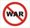 Anti war Sign, vector