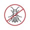 Anti wasp sign. Insect protection icon. Vector illustration