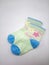 Antibacterial baby socks flower design print