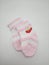 Antibacterial baby socks strawberry design print