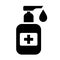 Antibacterial hand soap vector icon