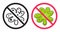 Antibacterial icon. Vector icons set, ban virus