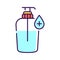 Antibacterial soap color line icon. Hygiene product. Pictogram for web page, mobile app, promo. UI UX GUI design element