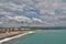 Antibes, France - June 16, 2014: sea beach on a sunny summer day