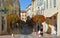 Antibes Street in Autumn, Southern Provence, France
