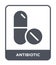 antibiotic icon in trendy design style. antibiotic icon isolated on white background. antibiotic vector icon simple and modern