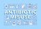 Antibiotic misuse word concepts banner