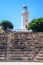 Antient greek amphitheater and lighthouse