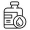 Antifreeze bottle icon outline vector. Car engine