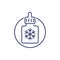 antifreeze or coolant bottle line icon