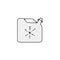 Antifreeze jerrycan line icon. antifreeze jerrycan linear outline icon