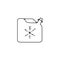 antifreeze jerrycan line icon. antifreeze jerrycan linear outline icon