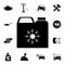 Antifreeze. Silhouette. Canister. icon. Set of car repair icons. Signs, outline eco collection, simple icons for websites, web des