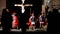 ANTIGNANO, ITALY - APRIL 14, 2017: Via Crucis Way of the Cross. Representation of passion of Christ on April 14, 2017