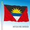 Antigua and Barbuda official national flag, caribbean country