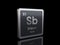 Antimony Sb, element symbol from periodic table series