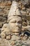 Antiochos statue at East Terrace on top of Nemrut Mountain.Turkey