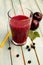 Antioxidant smoothie with fruits and vegetables for detox