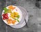 Antipasti vegetables served in two plates