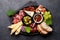 Antipasto plate. Appetizer board