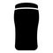 Antiperspirant dry Deodorant Cosmetic product icon black color vector illustration flat style image
