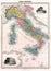 Antique 1870 Map of Ancient Italy