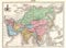 Antique 1870 Map of Asia
