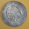 Antique 1877 Eight Reales Silver Coin From Mexico