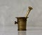 Antique 19th century bronze mortar and pestle.