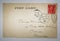 Antique american postcard with stamp from NY